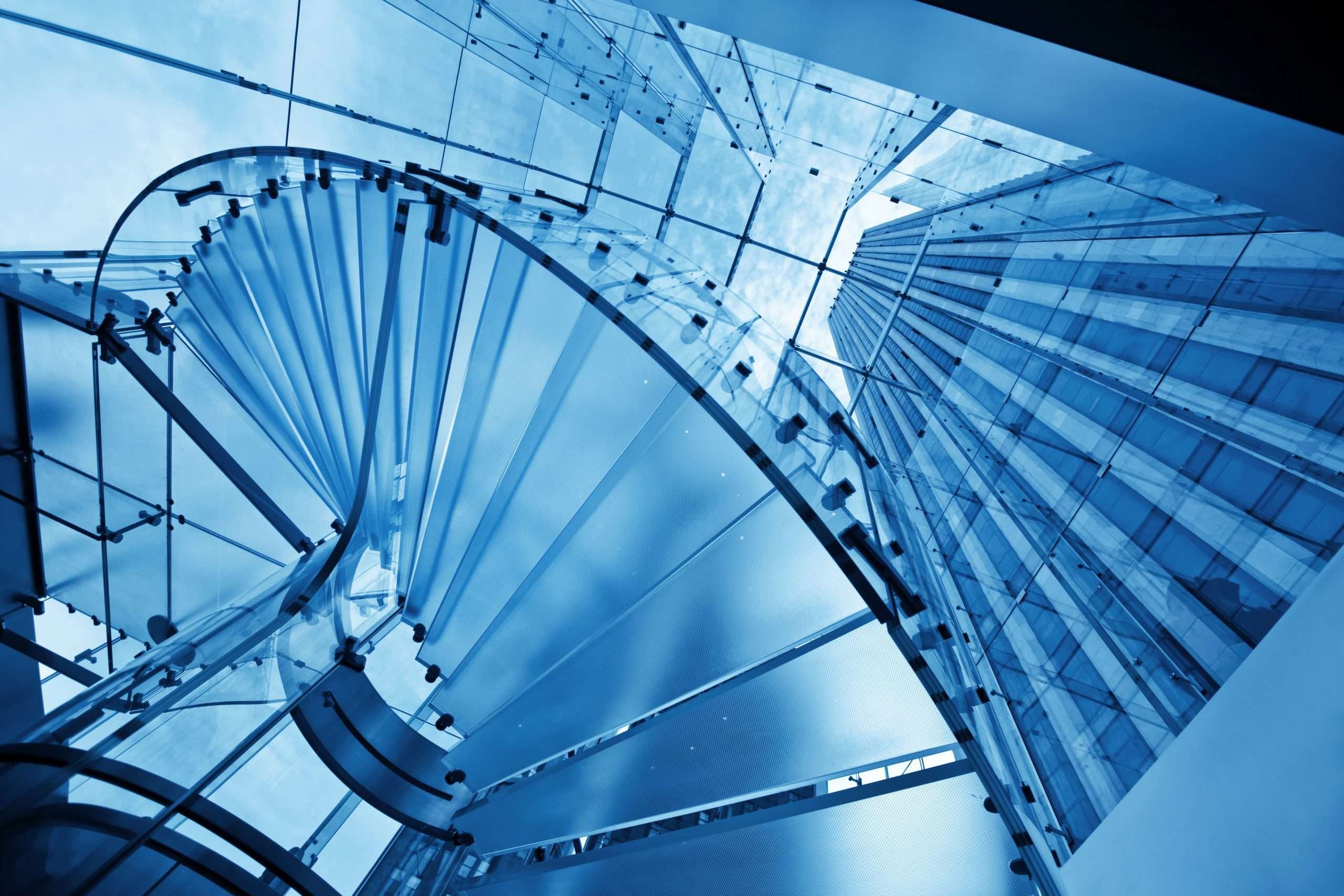 glass staircase in manhattan